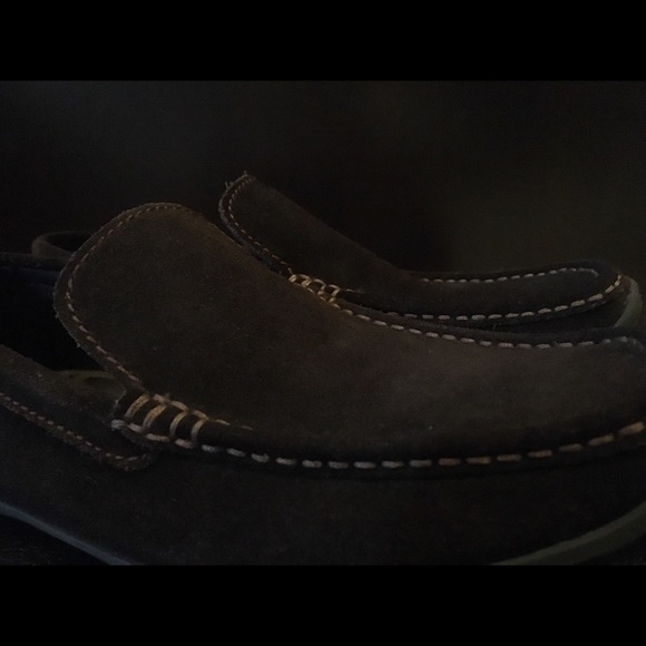 Hathaway Men's Brown Suede Driving Loafers - Picture 2 of 6